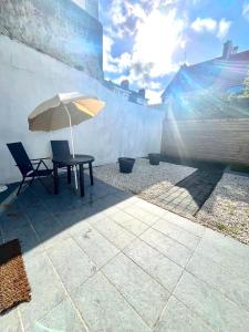 Αίθριο ή υπαίθριος χώρος στο Le Cocon- appartement avec terrasse a 5 minutes a pied de la plage