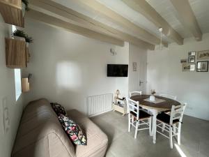 Μια τηλεόραση ή/και κέντρο ψυχαγωγίας στο Maisonnette de charme tout confort - Le tilleul