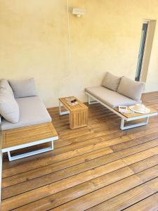 Χώρος καθιστικού στο Le Quatre Relax