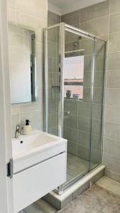 Koupelna v ubytování Cozy abode