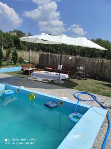 Bazén v ubytování Etno Deša Apartmani nebo v jeho okolí