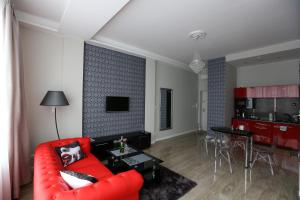 Telewizja i/lub zestaw kina domowego w obiekcie Apartamenty Centrum Krawiecka