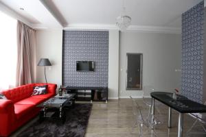 Telewizja i/lub zestaw kina domowego w obiekcie Apartamenty Centrum Krawiecka