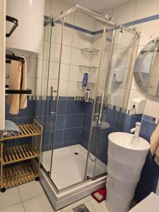 Koupelna v ubytování Pretty Modest Apartment