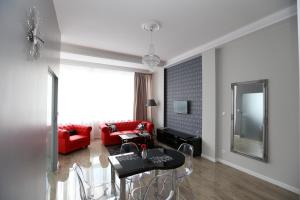 Część wypoczynkowa w obiekcie Apartamenty Centrum Krawiecka