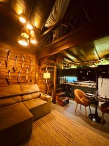 Χώρος καθιστικού στο Santuá - Cabana Montês