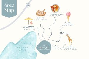 Un mapa interactivo del mapa de África en Tranquil Family Retreat - for 10, en Lake Geneva
