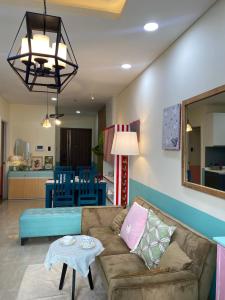 Χώρος καθιστικού στο Mornachy apartment 2 Bedrooms-5 guest-swimming pool