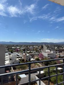 a view of a city from a balcony at Amplio depto a estrenar a metros de plaza principal in San Fernando del Valle de Catamarca