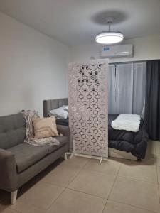 Postel nebo postele na pokoji v ubytování Excellent Monoambiente