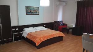 Postel nebo postele na pokoji v ubytování Hotel Alpet