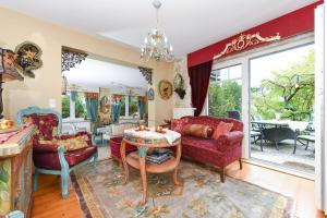 Χώρος καθιστικού στο Ferienhaus Magnolia
