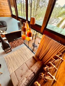 Χώρος καθιστικού στο Santuá - Cabana Montês