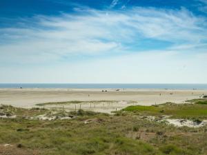 une plage avec des gens sur le sable et l'océan dans l'établissement Apartment Rieterik - 50m from the sea by Interhome, à Fanø