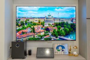 TV a/nebo společenská místnost v ubytování 愛旅行民宿 可包棟