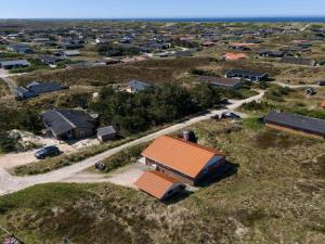 an aerial view of a small village with houses at Holiday Home Stinna - from the sea by Interhome in Bjerregård