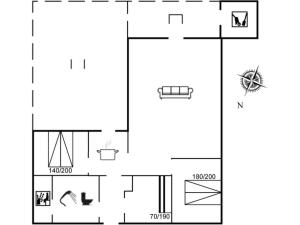 比耶勒高Holiday Home Aiske - from the sea by Interhome的房屋平面图 更多18张照片