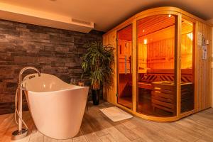 Koupelna v ubytování Ferienwohnung Streudorf + 18 fotografií