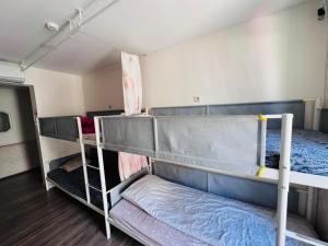 a group of bunk beds in a room at Majestic Hostel Porto in Porto