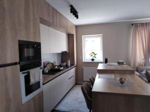 Η κουζίνα ή μικρή κουζίνα στο Apartament Vivamus Residence Brasov