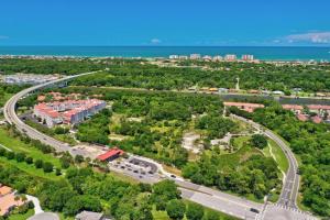 an aerial view of a city with a road at 302B Market View | European Village in Palm Coast