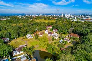 an aerial view of a house on a estate at Vallér Parque Hotel Executive in Lajeado