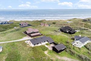 an aerial view of a house on the beach at LN1963-Hirtshals-Klynen-19 in Hirtshals