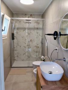 Koupelna v ubytování Cabrí rooms