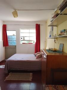 Postel nebo postele na pokoji v ubytování Tiny-house