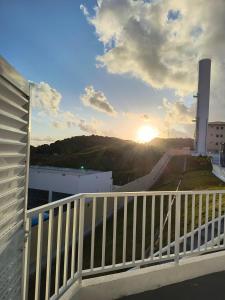 Východ nebo západ slunce při pohledu z apartmánu nebo okolí
