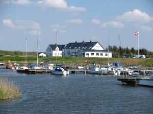 a bunch of boats docked at a marina with houses at C11308-Tarm-Stikkelsbaervej-41 in Tarm