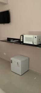 CanoinhasにあるPousada Santa Mariaの電子レンジ