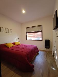 Un televizor și/sau centru de divertisment la Cabaña del Mirador 3 +2 fotografii