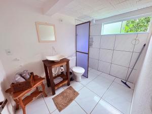 Koupelna v ubytování Quitinete para Casal em Garopaba + 19 fotografií