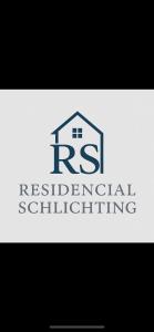 a sign for a residential institution in a silver label at Quarto privativo em Brusque próximo ao hospital e centro in Brusque