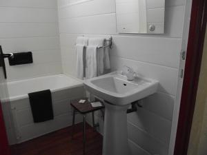 Koupelna v ubytování Hotel Valérie