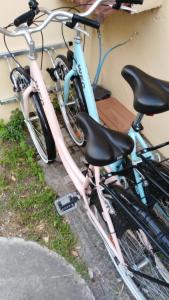 two bikes are parked next to each other at Residence Hotel Vittoria in Tirrenia