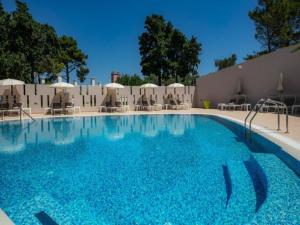 a swimming pool at a resort with blue water at Apartment in Veli Lo inj by the Beach in Veli Lošinj +29 photos