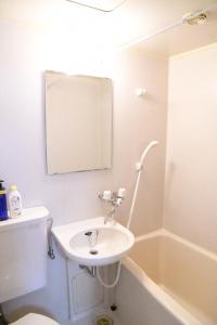 a bathroom with a sink and a bath tub at Ueda Building - Vacation STAY 8552 in Asahikawa +30 photos