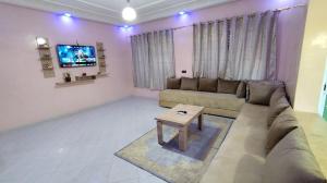 Χώρος καθιστικού στο Central Panoramic Apartment Fes