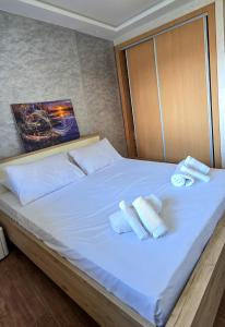 Ένα ή περισσότερα κρεβάτια σε δωμάτιο στο Luxury Casablanca Studio - Close to Tram