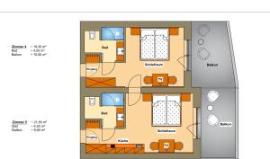 シュラートミンクにあるGlücksmoment Götschlhofの家の間取り図