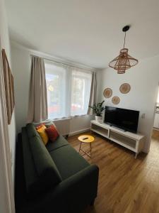 Χώρος καθιστικού στο Wohnung am Rande der Altstadt Bambergs