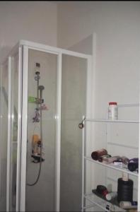 a bathroom with a shower in a room at Charmant studio in Paris +6 photos