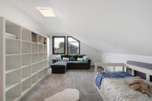 Postel nebo postele na pokoji v ubytování Ferienwohnung Nordschwarzwald