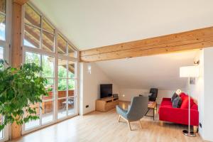 Μια τηλεόραση ή/και κέντρο ψυχαγωγίας στο Ferienhaus Scholz