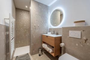 Koupelna v ubytování Chalet Monlac