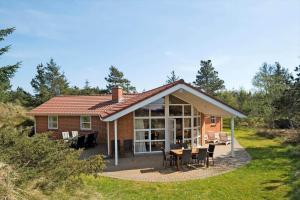 Bygningen som feriehuset ligger i