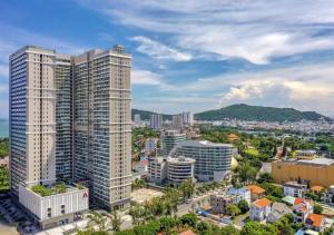 an aerial view of a city with tall buildings at The Song Premium Apartment - Căn Hộ Du Lịch Biển - Anh Khoa Homestay in Vung Tau