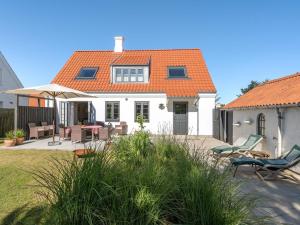 Bygningen som feriehuset ligger i